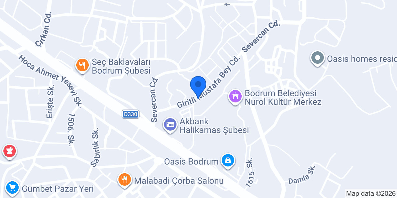 Oasis Taksi Bodrum konumu