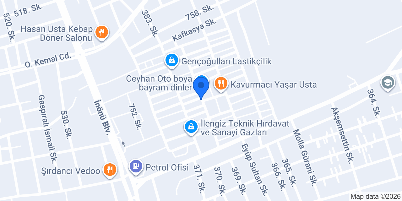 Ceyhan Oto kurtarma uzlar konumu