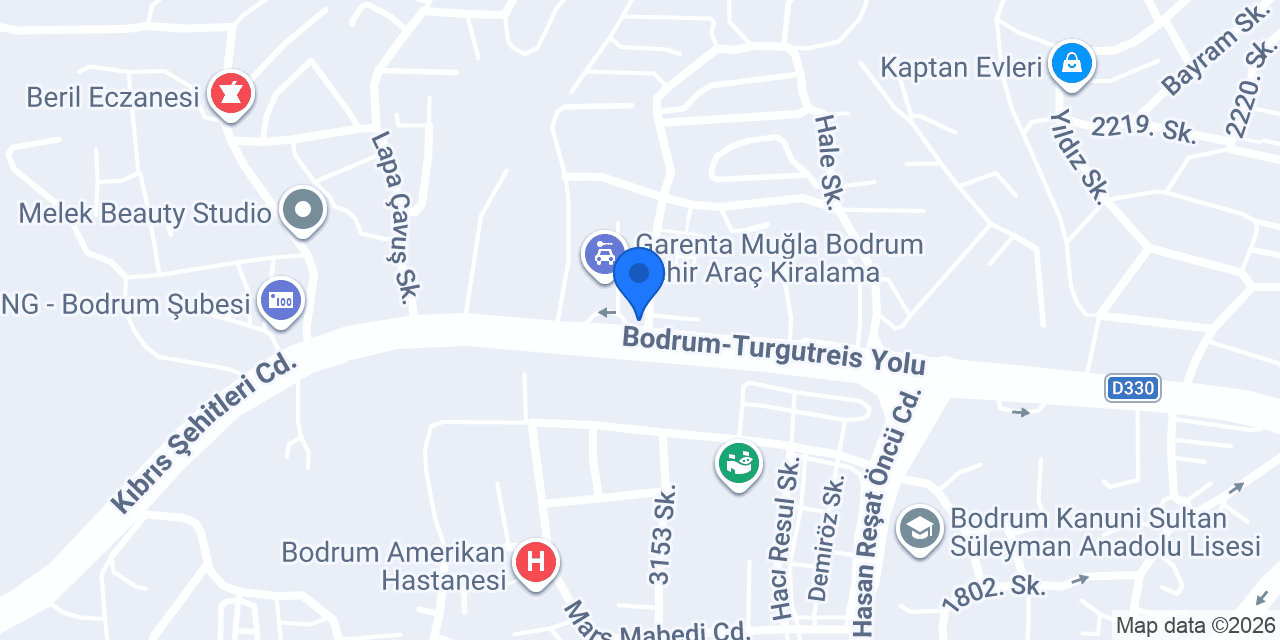 Nidapark Gayrimenkul Bodrum konumu