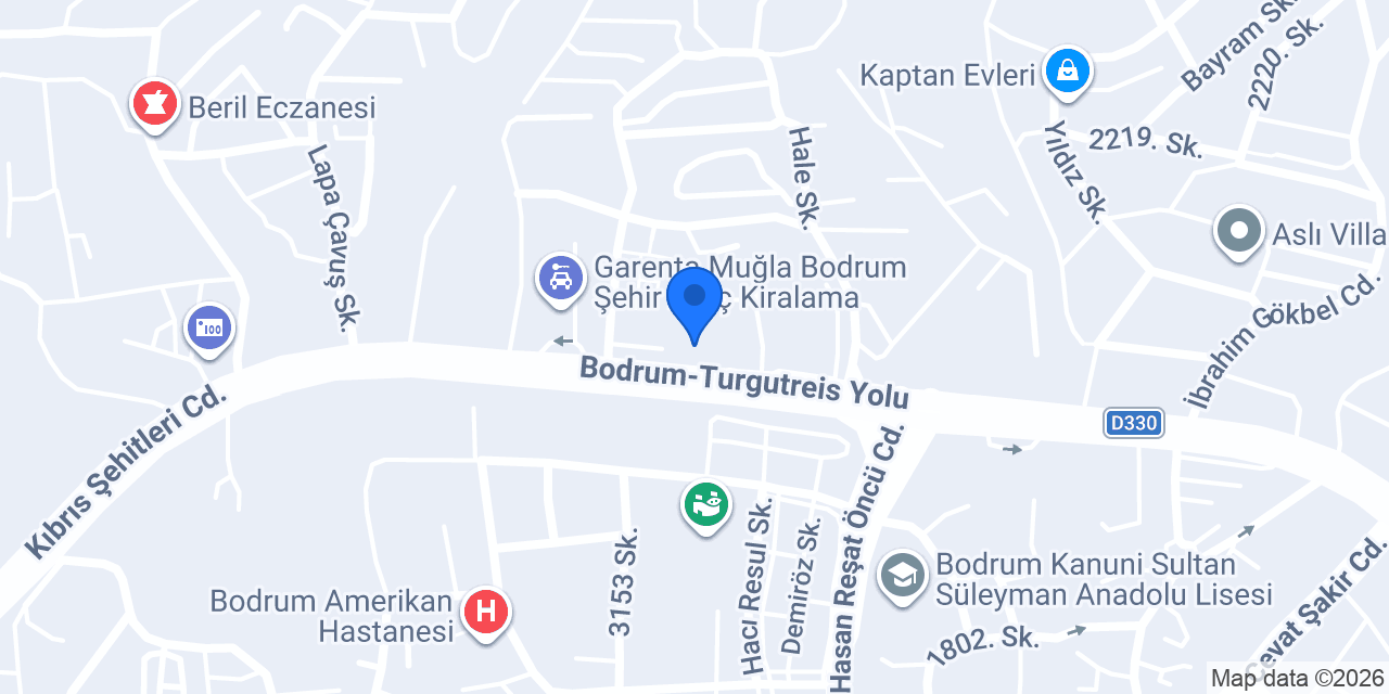 BODRUM VİP TRANSFER konumu