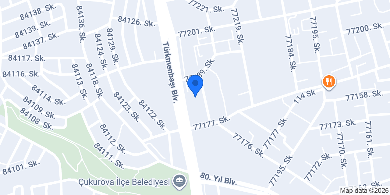 Dentgroup Adana-Çukurova konumu