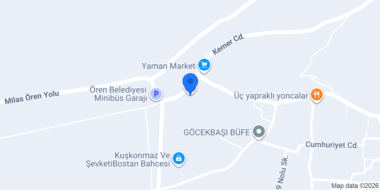 Ören Rent a Car konumu