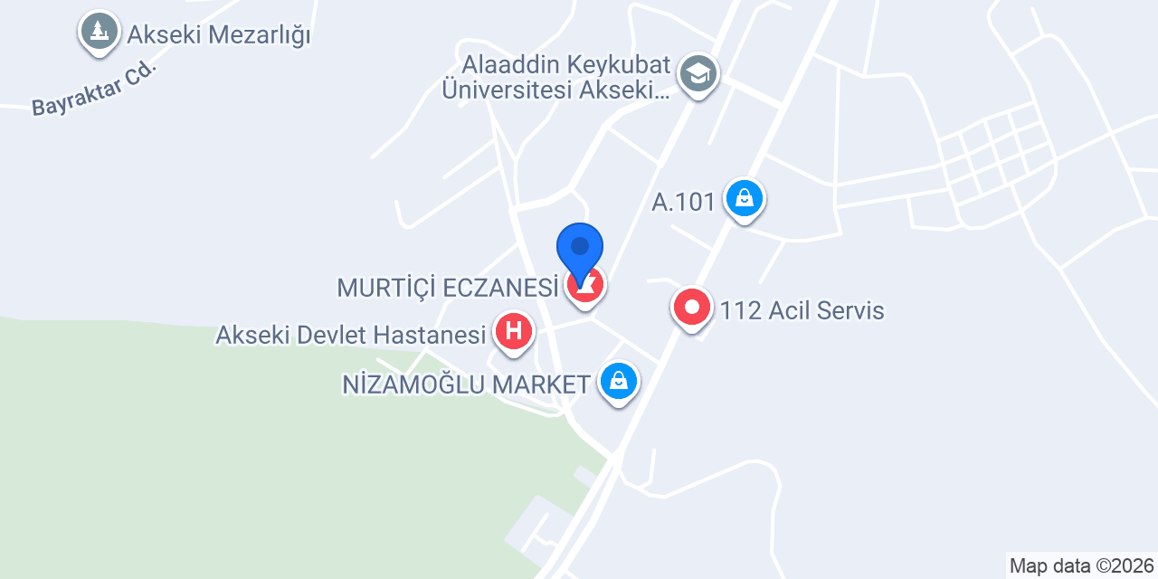 Akseki Eczanesi konumu