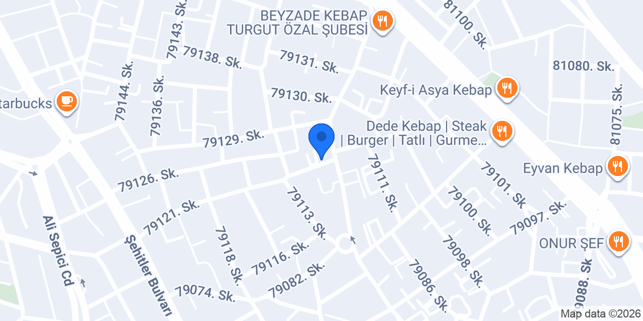 Çukurova Toros Taksi konumu