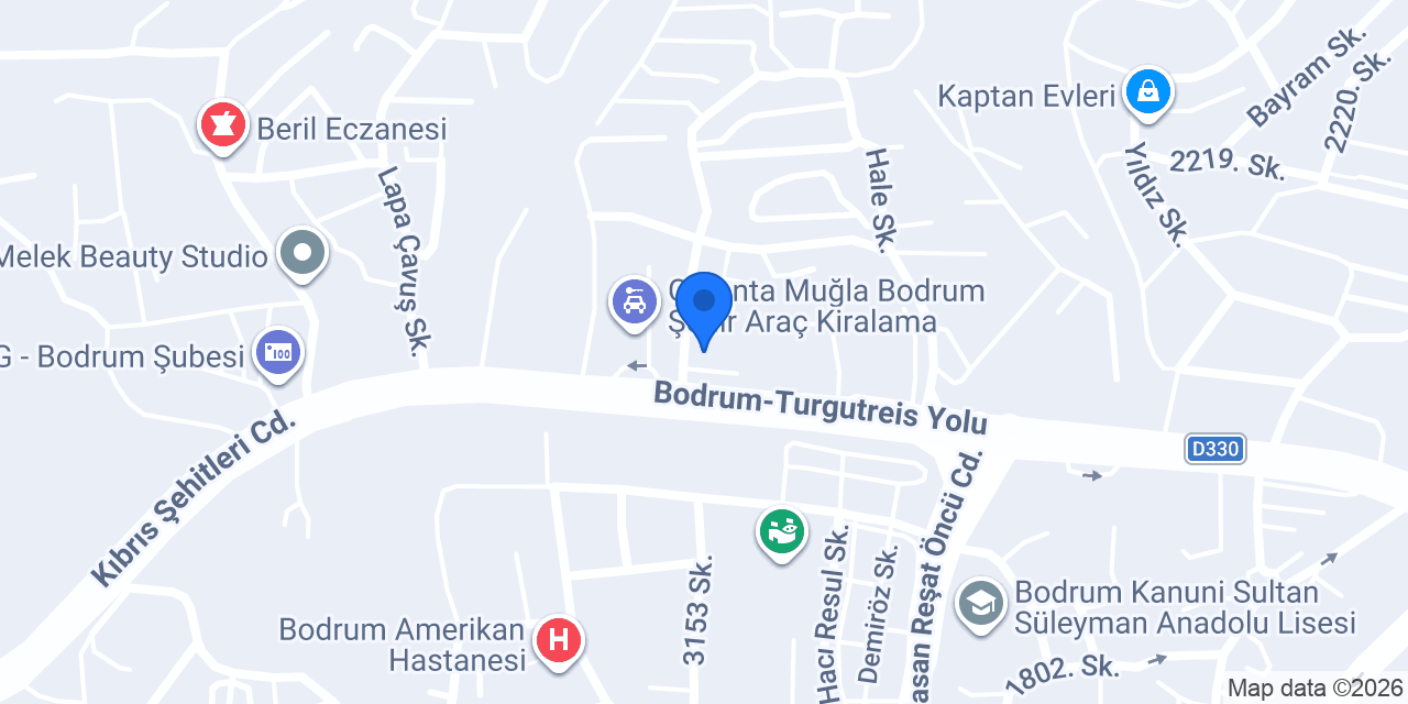 Global Car center konumu