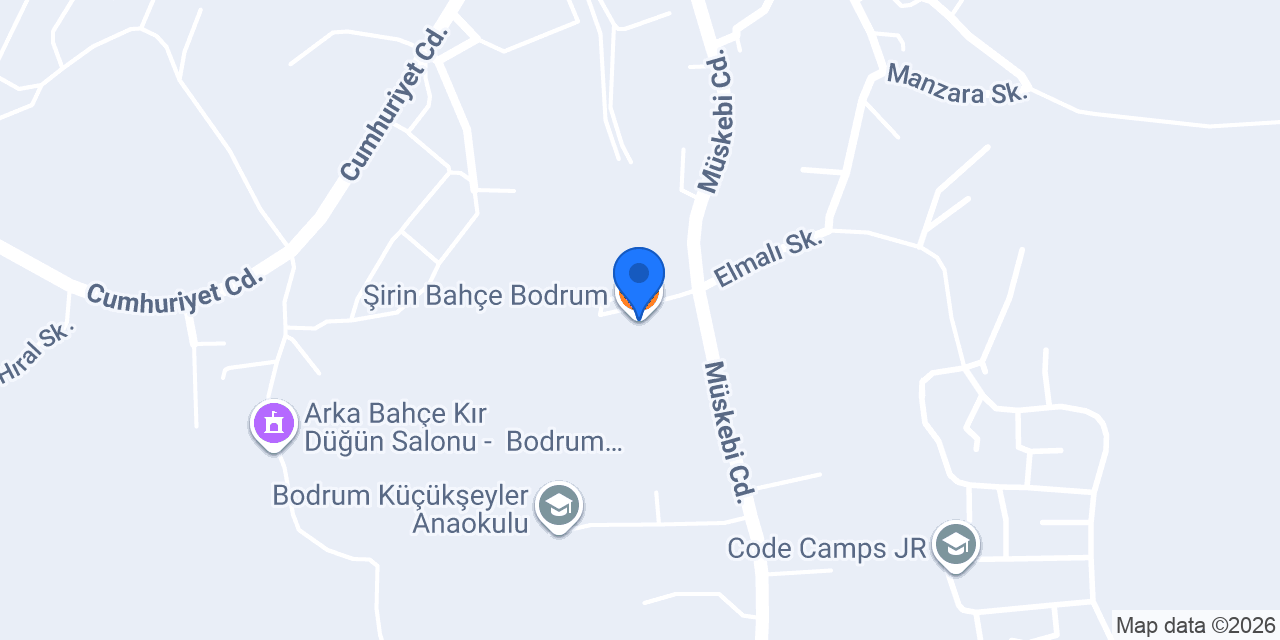 Şirin Bahçe Bodrum konumu