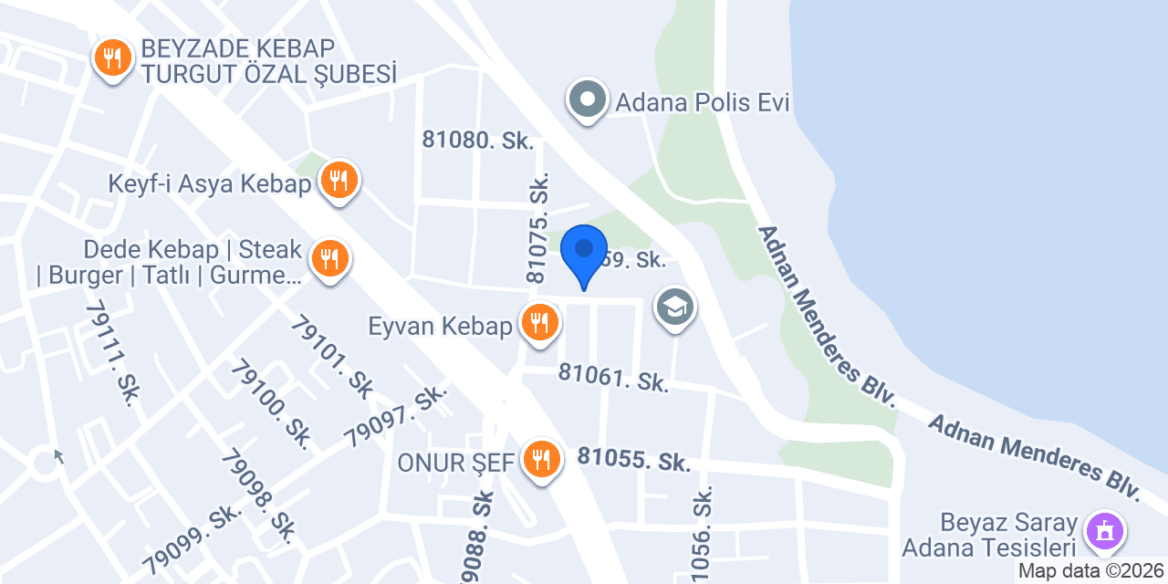 Adana Masaj Salonu Begonya konumu