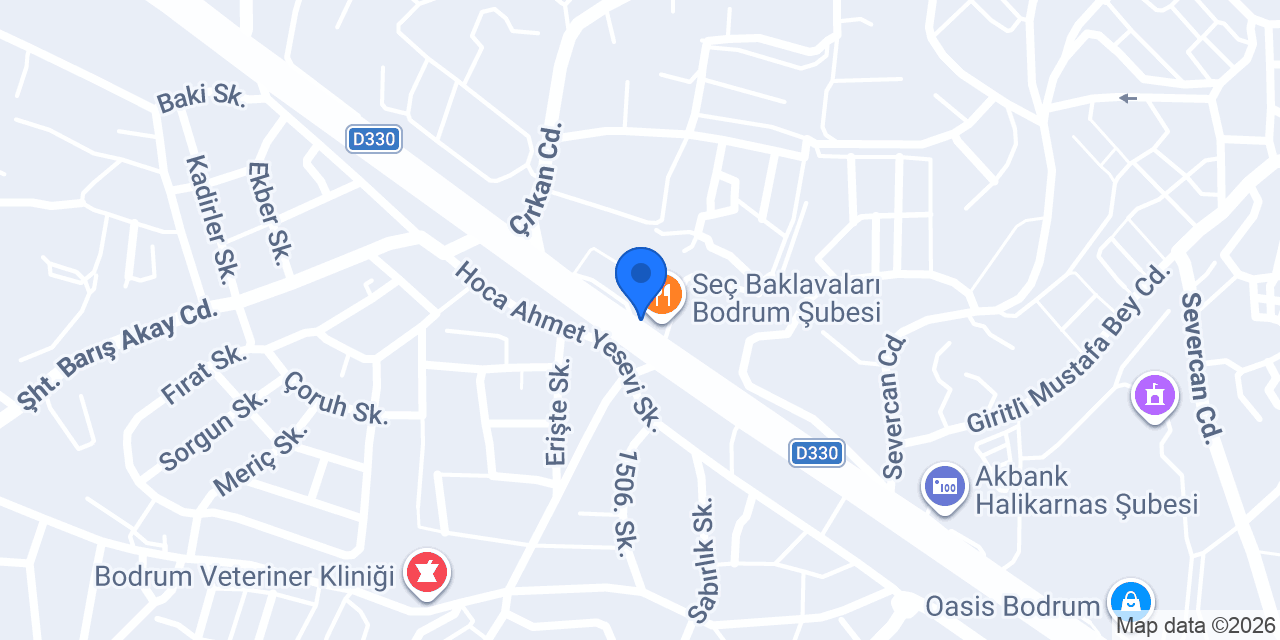 Bodrum Denetimli Serbestlik Müdürlüğü konumu