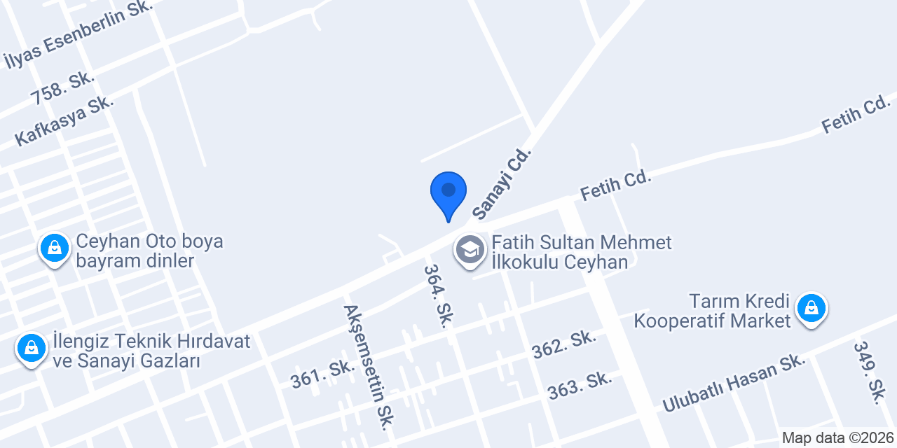 ÖZ TORUN HAFRİYAT&VİNÇ konumu