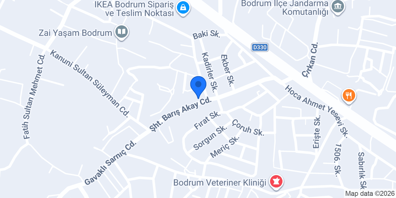 Selçuk Ecza Deposu Bodrum şubesi konumu
