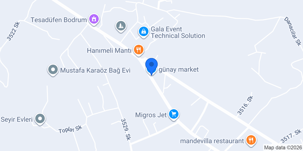 günay market konumu