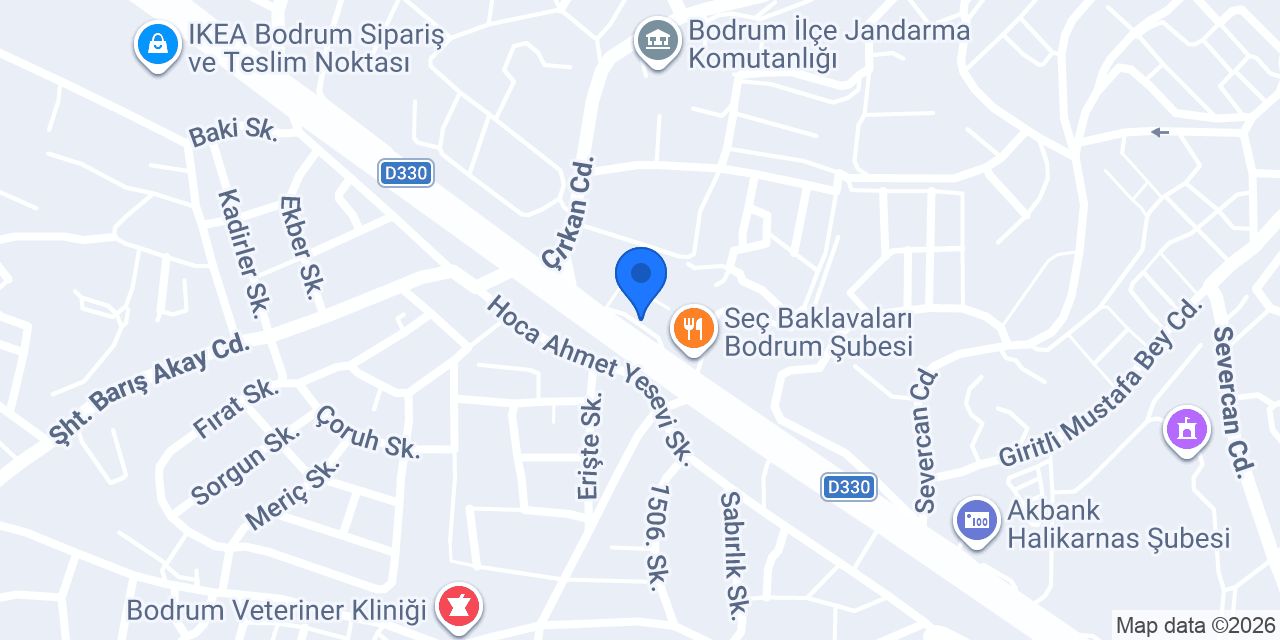 Bodrum İdeal Akademi Özel Öğretim Kursu konumu