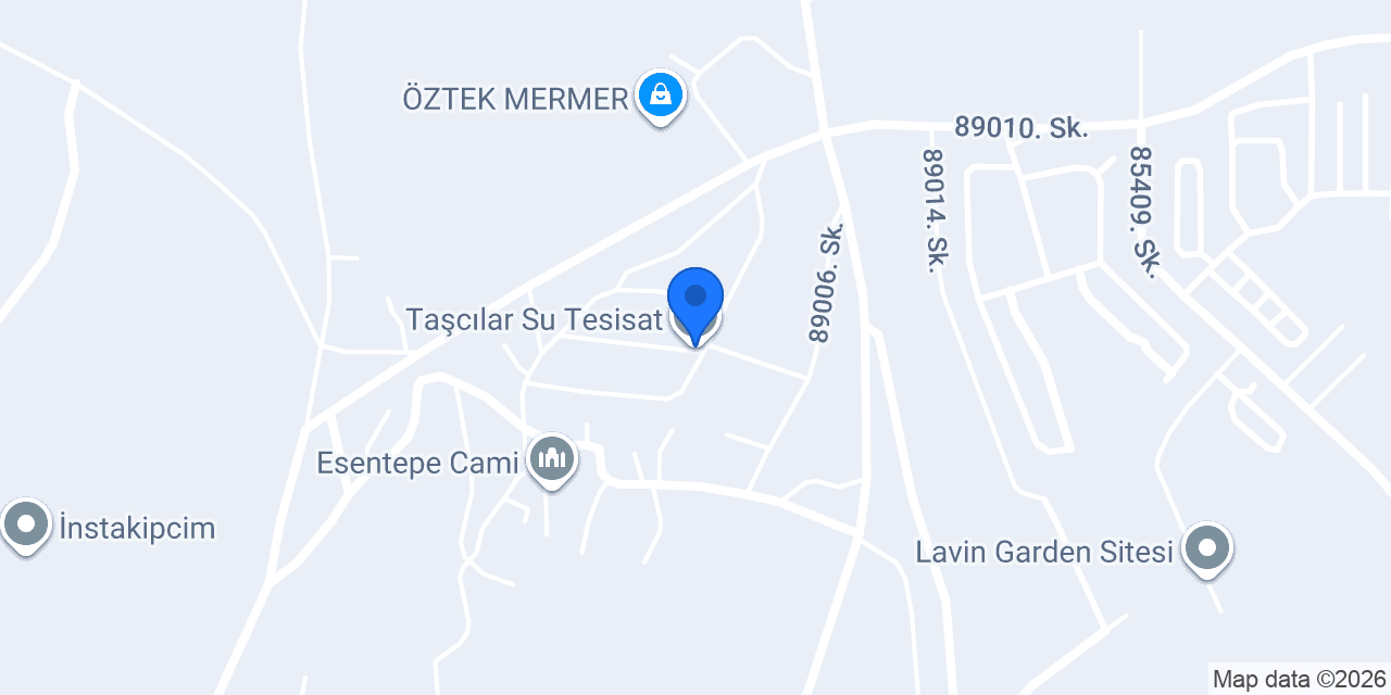 Taşcılar Su Tesisat konumu