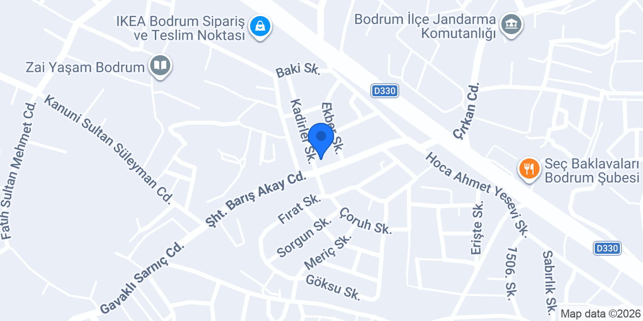 Marmaram Raki-Balik Evi konumu