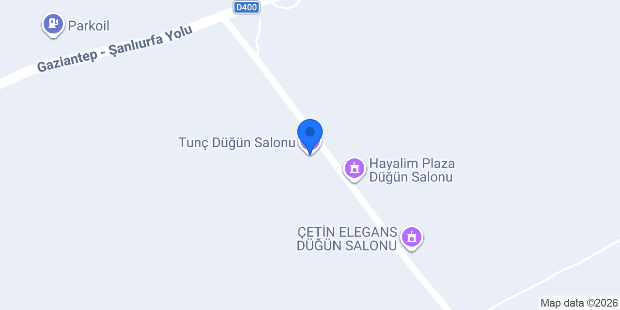 Tunç Düğün Salonu konumu