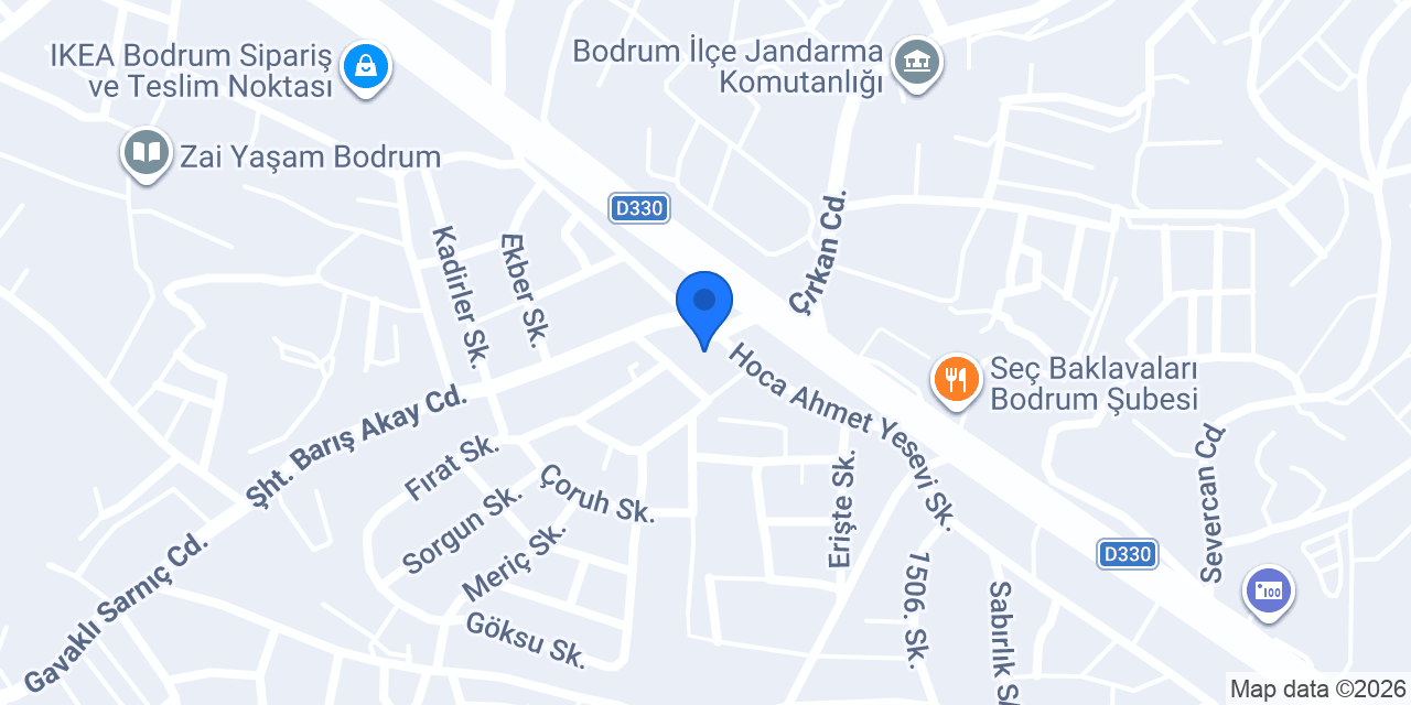 Corendon Turistik Bodrum konumu