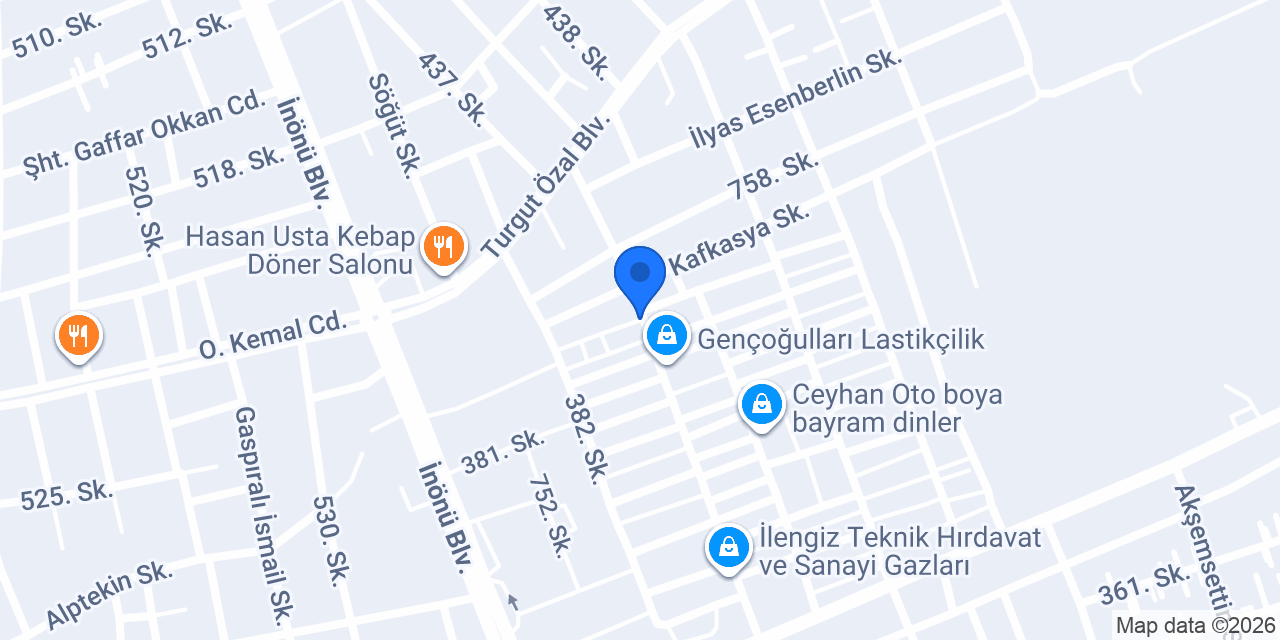 Eymir oto döşeme konumu