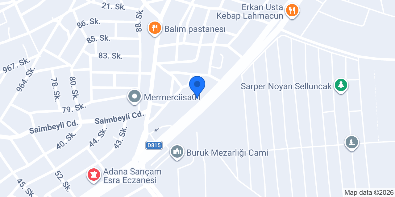 Sarıçam Halı Yıkama konumu