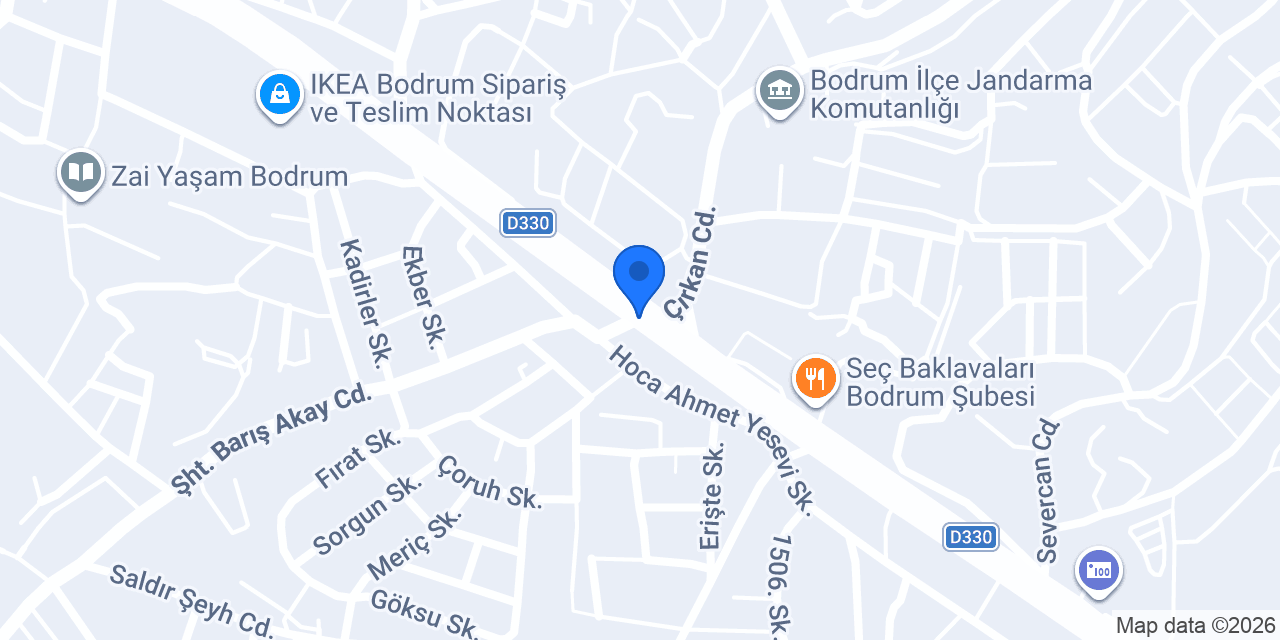 Mandalina Kreş Bitez Şube konumu