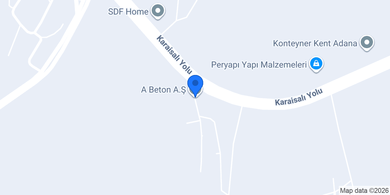 A Beton A.Ş konumu
