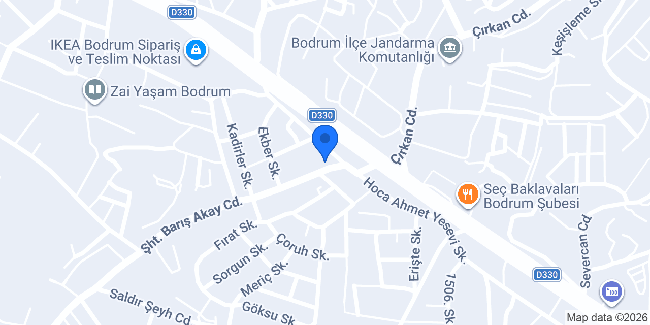 Arzu Optik konumu