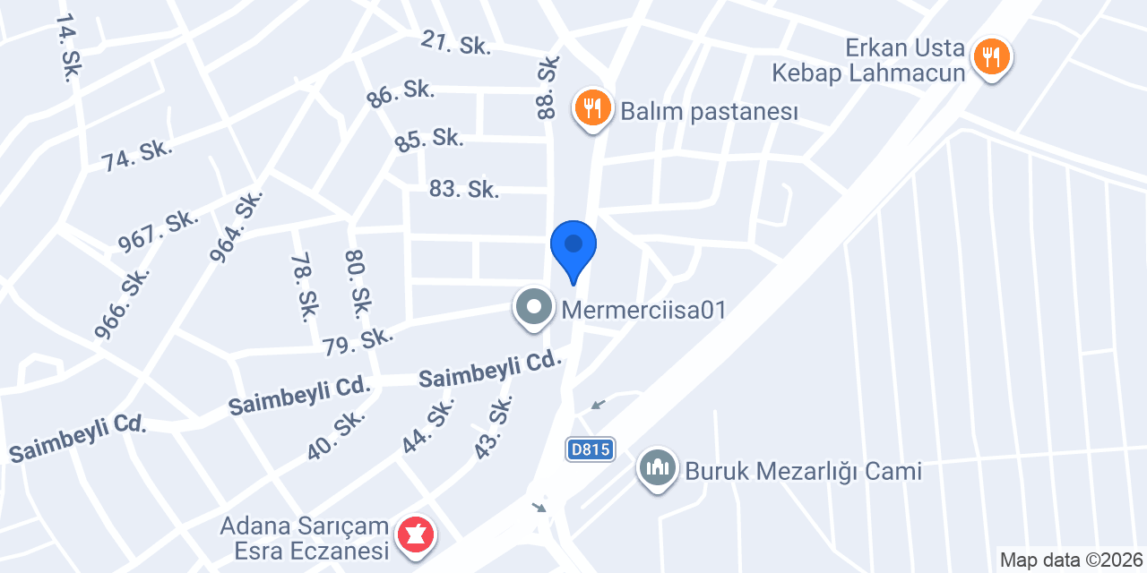 GÜN SU SIHHİ TESİSAT SARIÇAM konumu