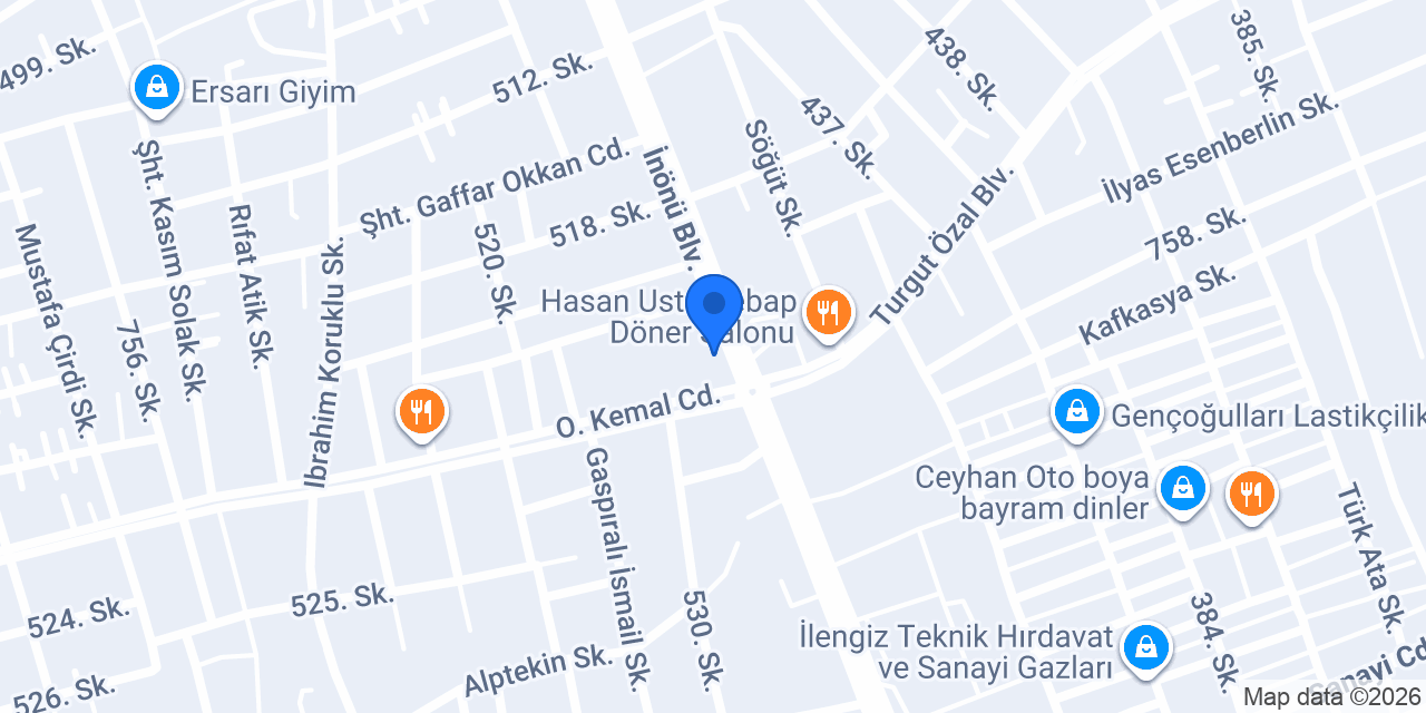 Yeni Adana konumu