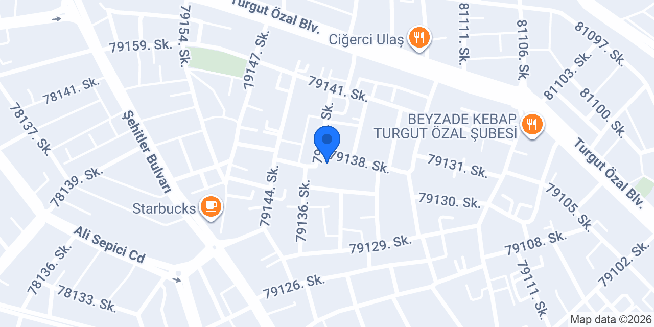 Adana Tabipler Odası İlkokulu konumu