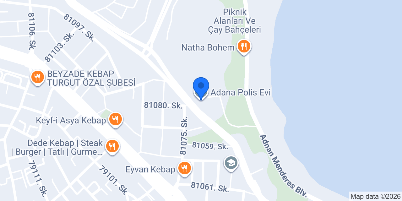 Adana Polis Evi konumu