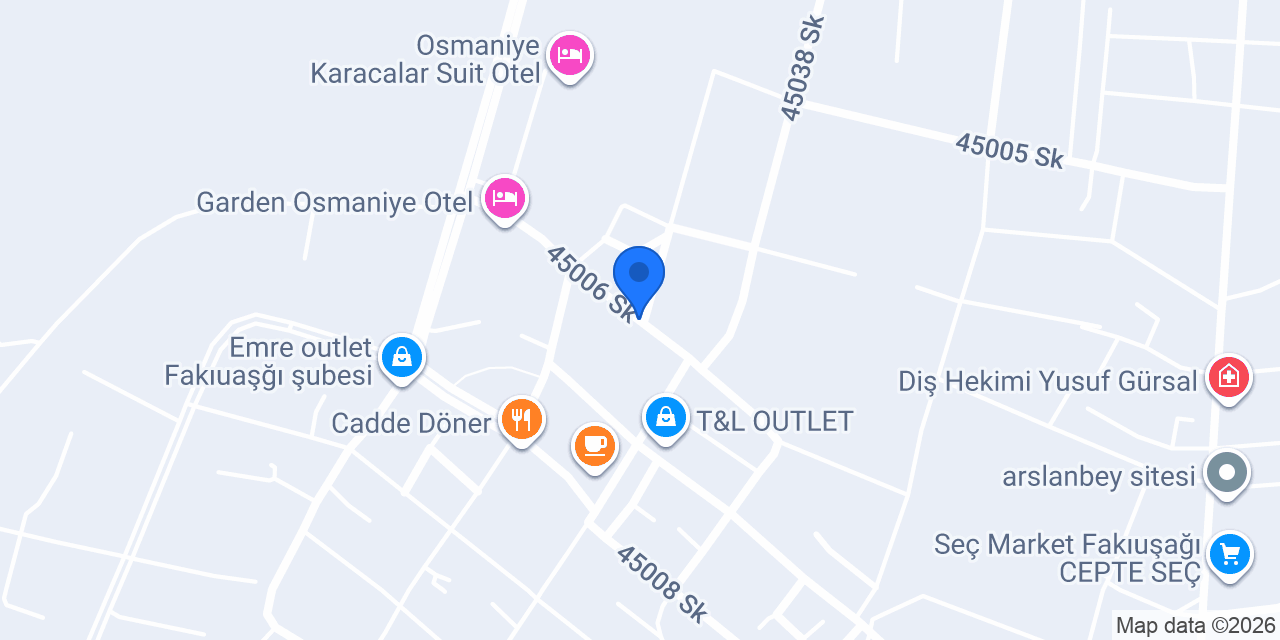 Chadır Outlet konumu