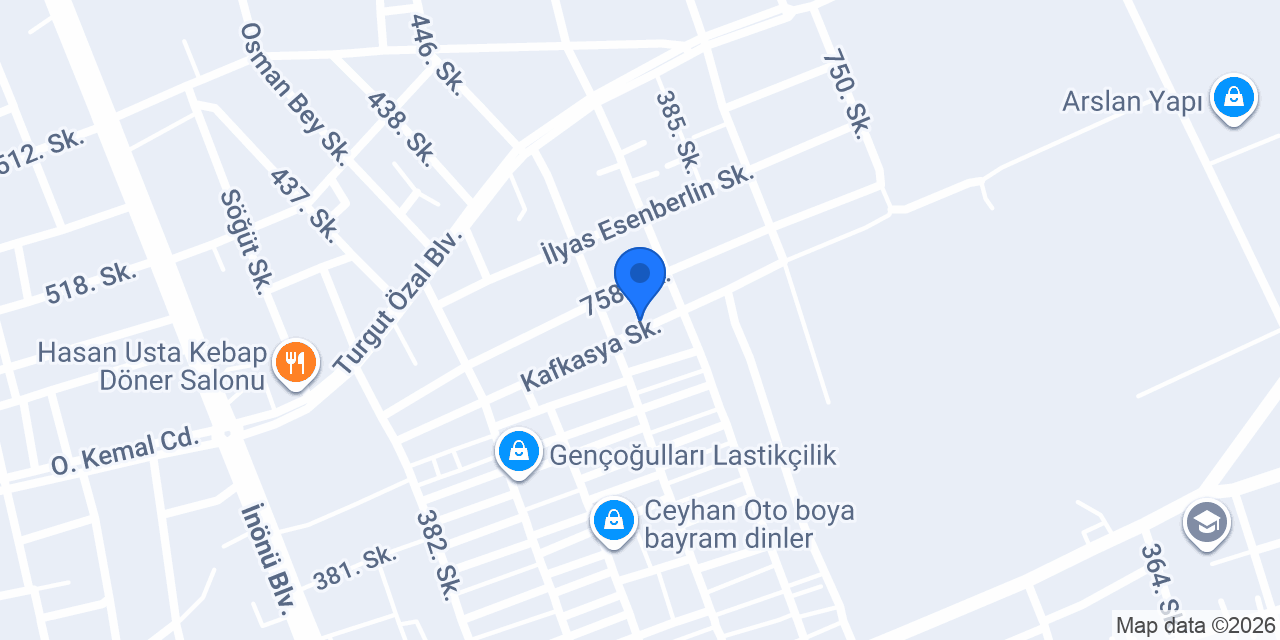 Ceyhan Oto Lastik konumu
