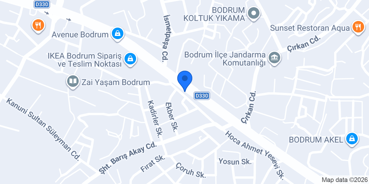 Halıcı Hasan Bodrum konumu