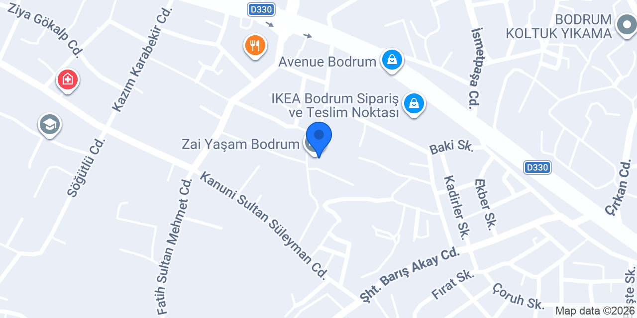 Zai Kütüphane Cafe konumu