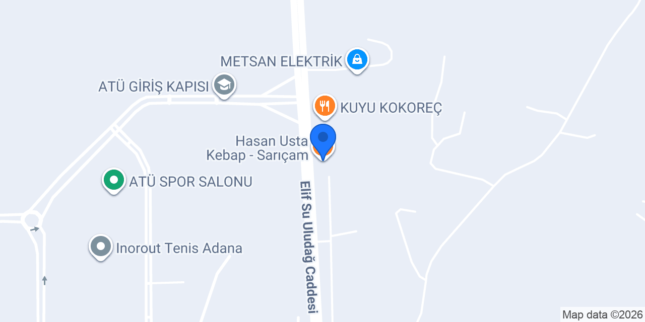 Hasan Usta Kebap - Sarıçam konumu