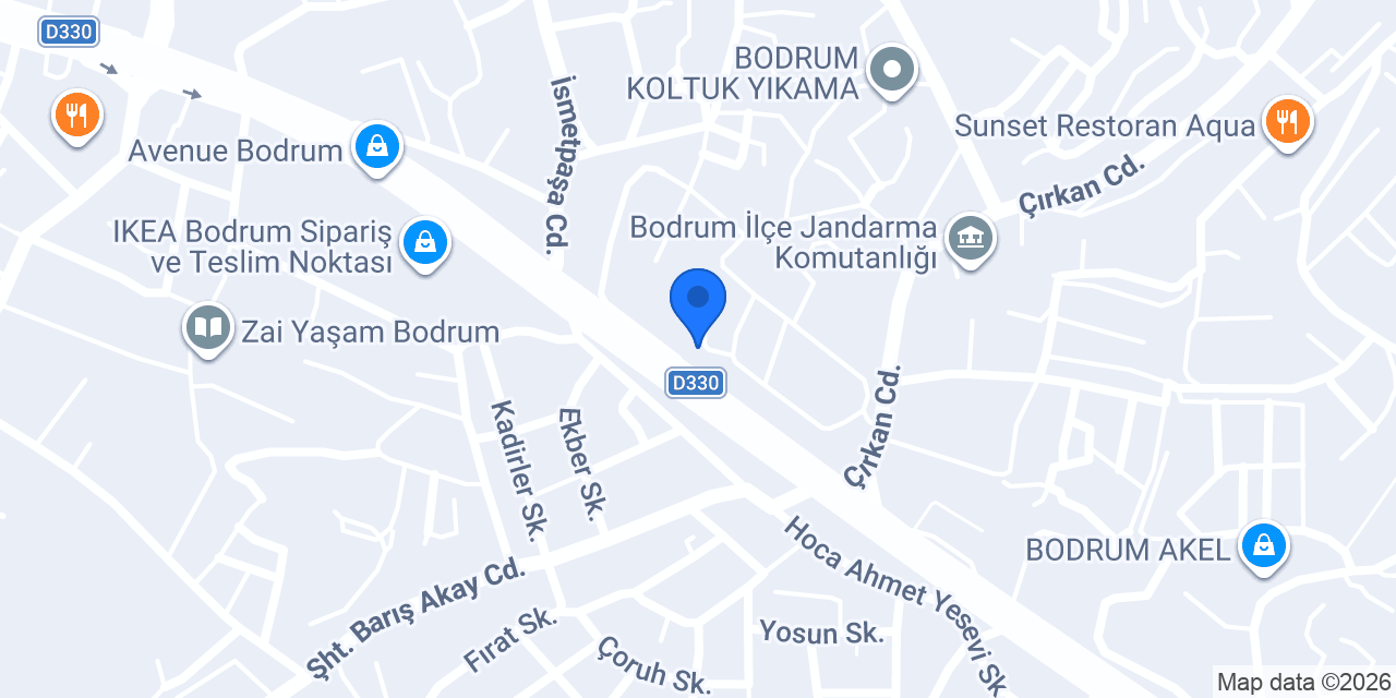 FuzulEv Muğla Bodrum Şube konumu