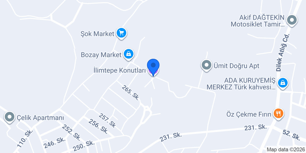 İlimtepe Konutları konumu