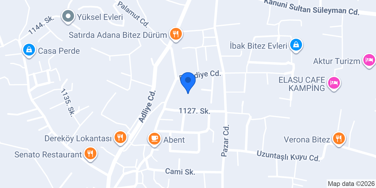 Bitez Gülümser Mehmet Danacı İlkokulu konumu