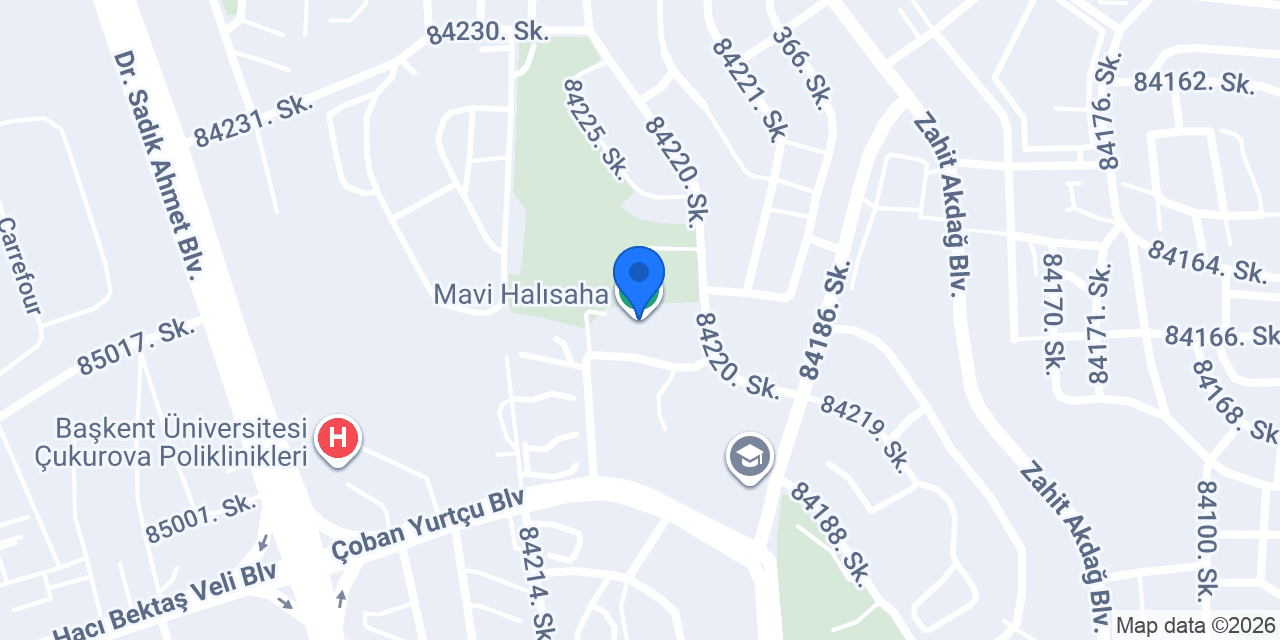 Mavi Halısaha konumu