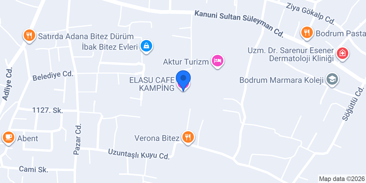 ELASU CAFE KAMPİNG konumu