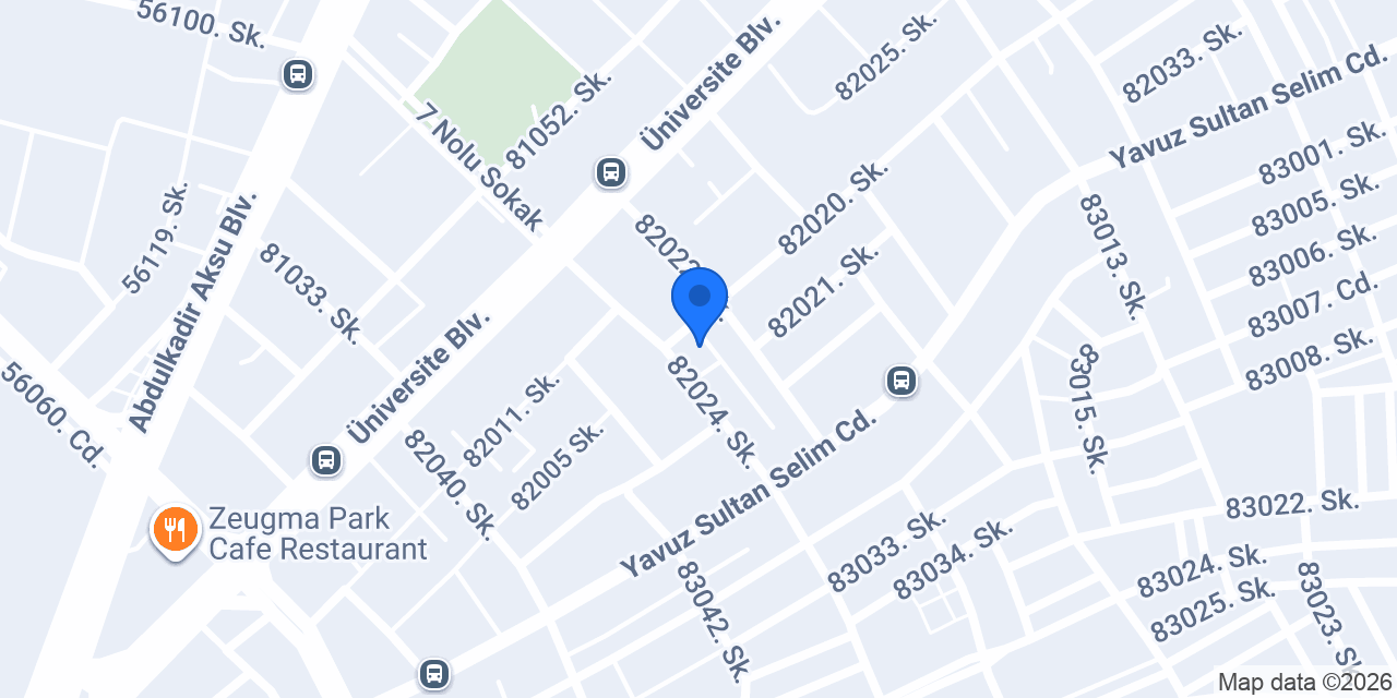 Terzi Sevgi Gaziantep konumu