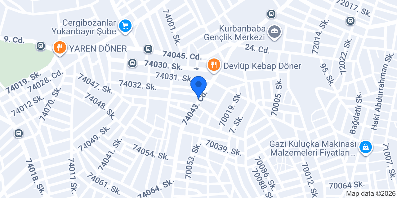 HUZUR YAPI HIRDAVAT konumu