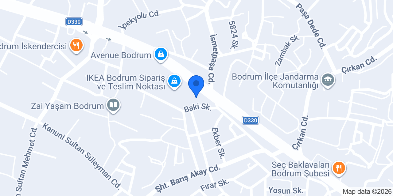 Yatsan Bodrum konumu