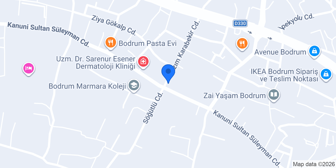 Bay Bread Bodrum konumu