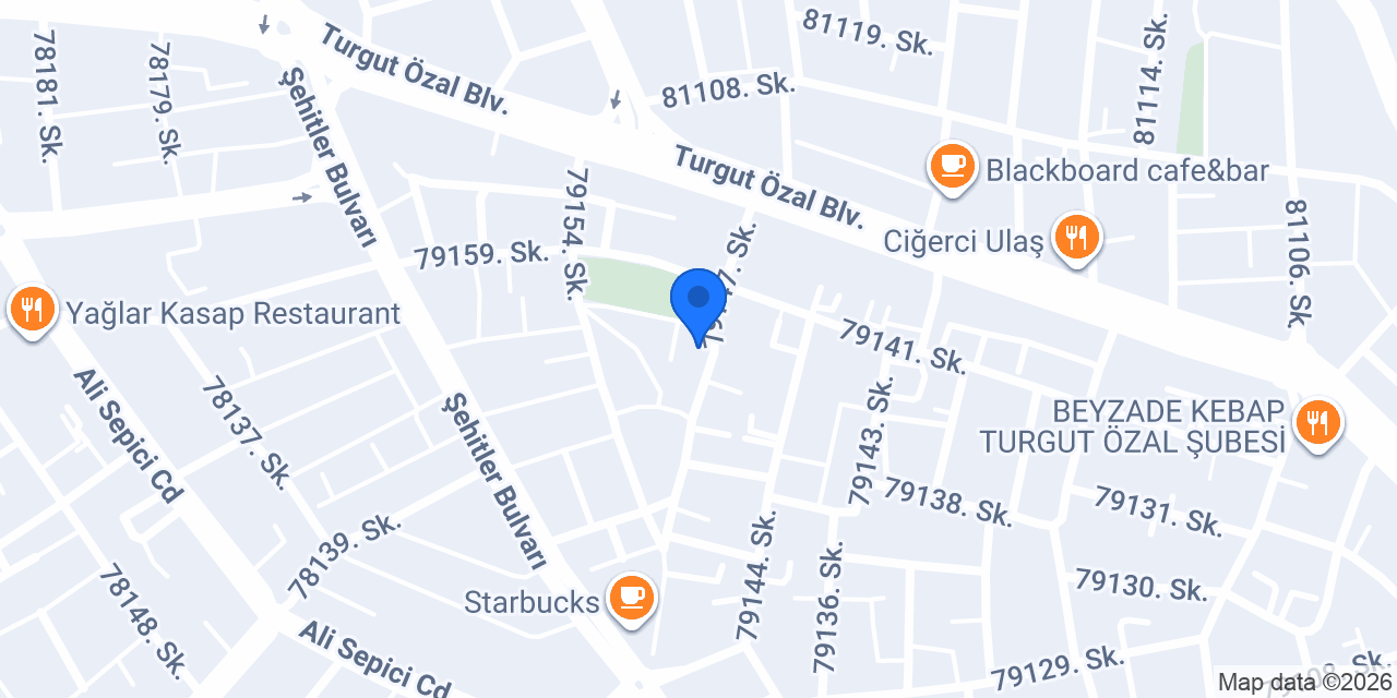 Erkek kuaförü Salon Ali Tunas konumu