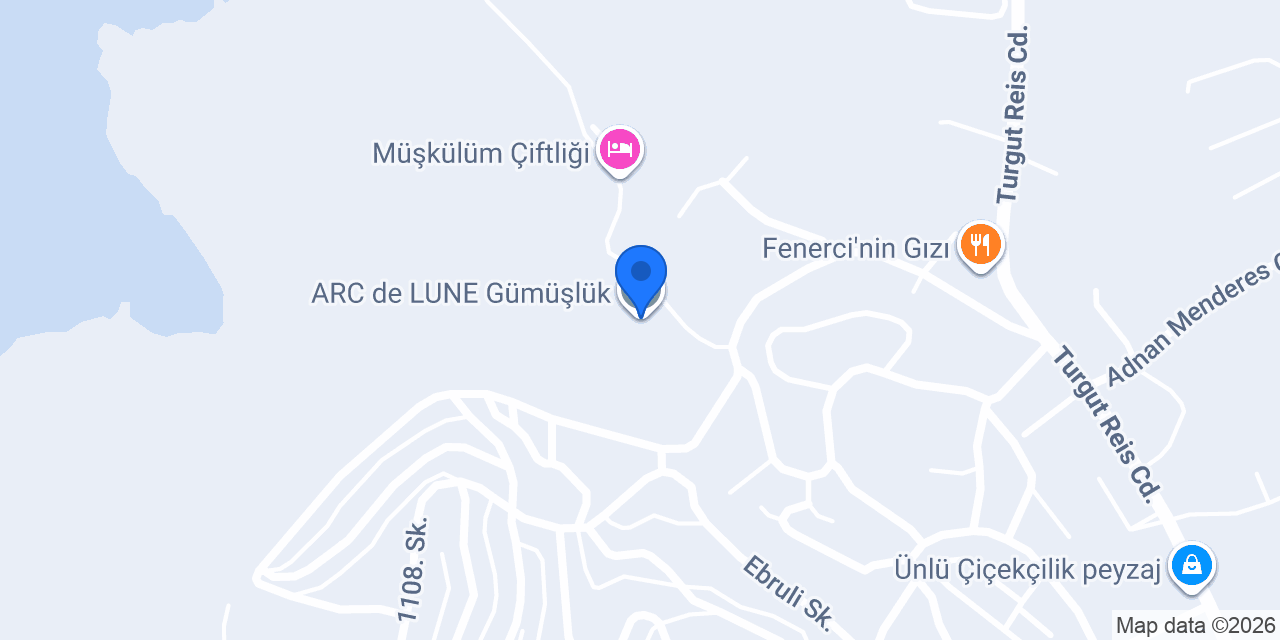 ARC de LUNE Gümüşlük konumu