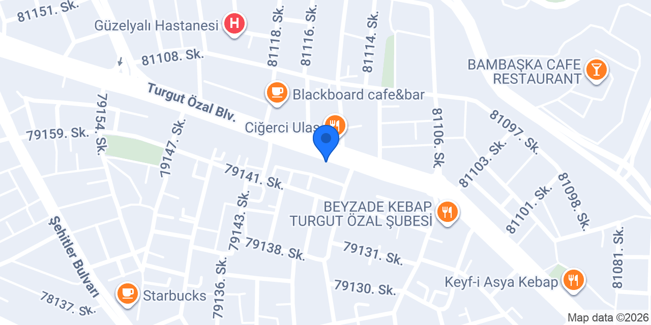 Banne Oyuncak Turgut Özal Şubesi konumu