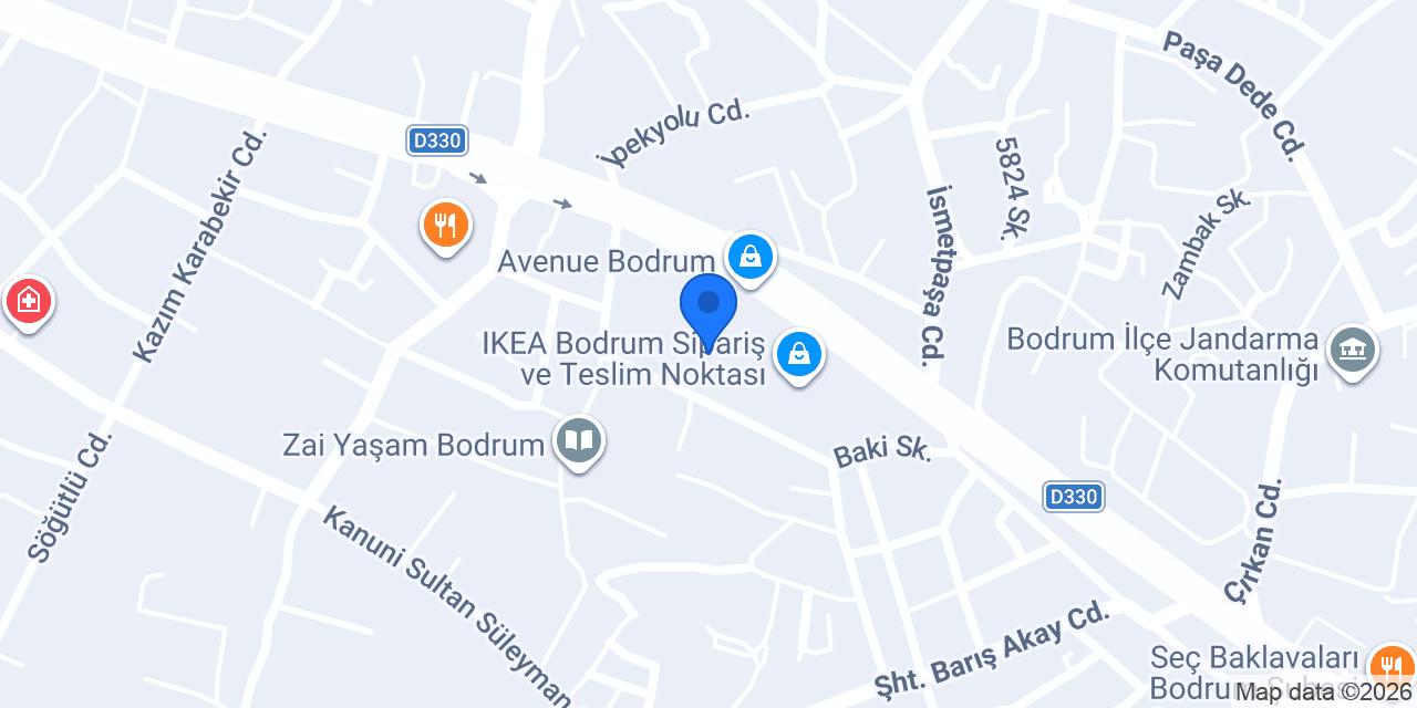 FENERIUM BODRUM AVENUE konumu
