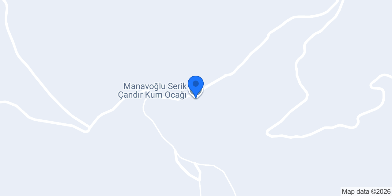 Manavoğlu Serik Çandır Kum Ocağı konumu