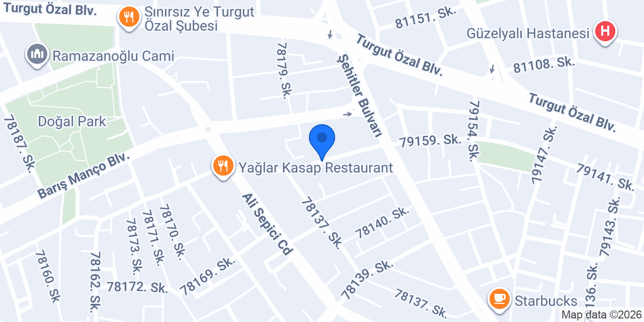 Ada Oto Yıkama konumu
