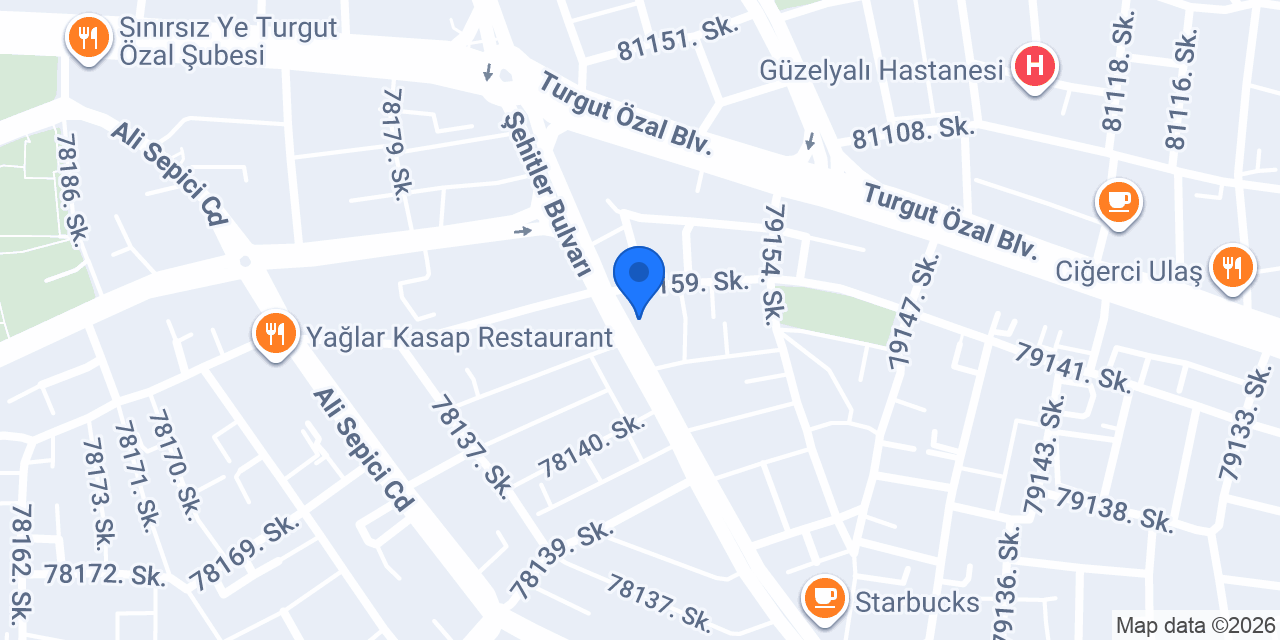 Cengiz Market konumu